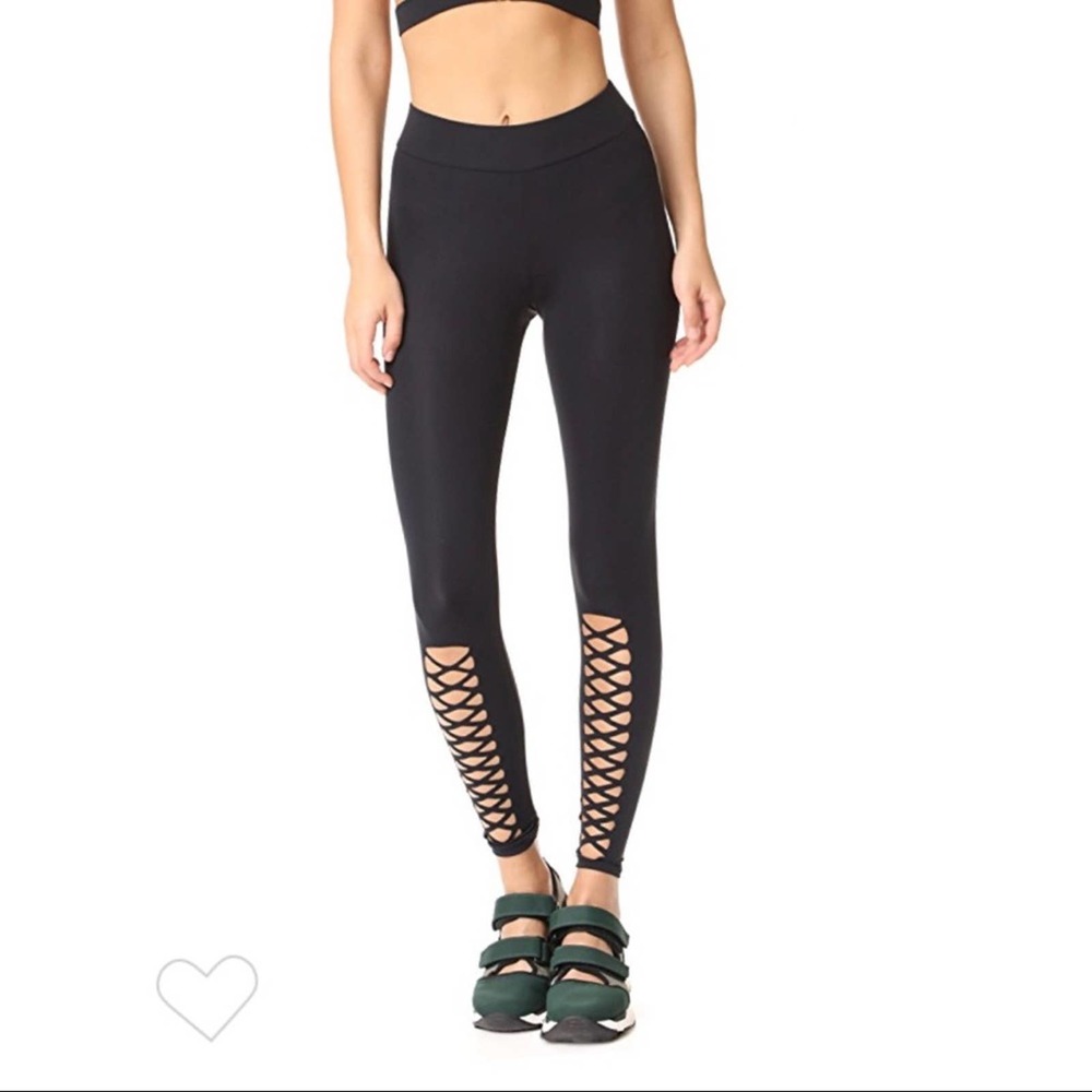 Cushnie Et Ochs Cutout Black Leggings, Size S‎